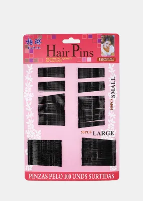 100-Piece Black Bobby Pins