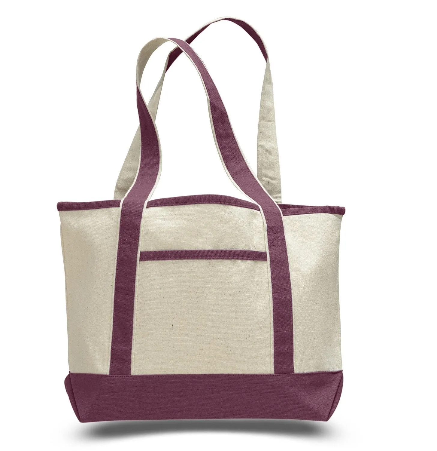 12 ct Medium Size Heavy Canvas Deluxe Tote Bag - By Dozen - Alternative Colors