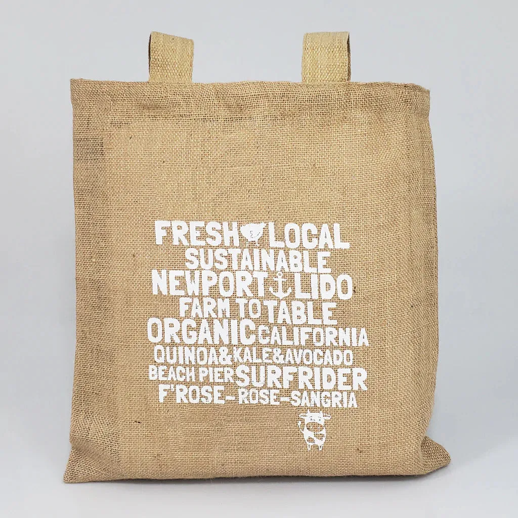 12 ct Wholesale Burlap Bags - Promotional Jute Tote Bags - Pack of 12