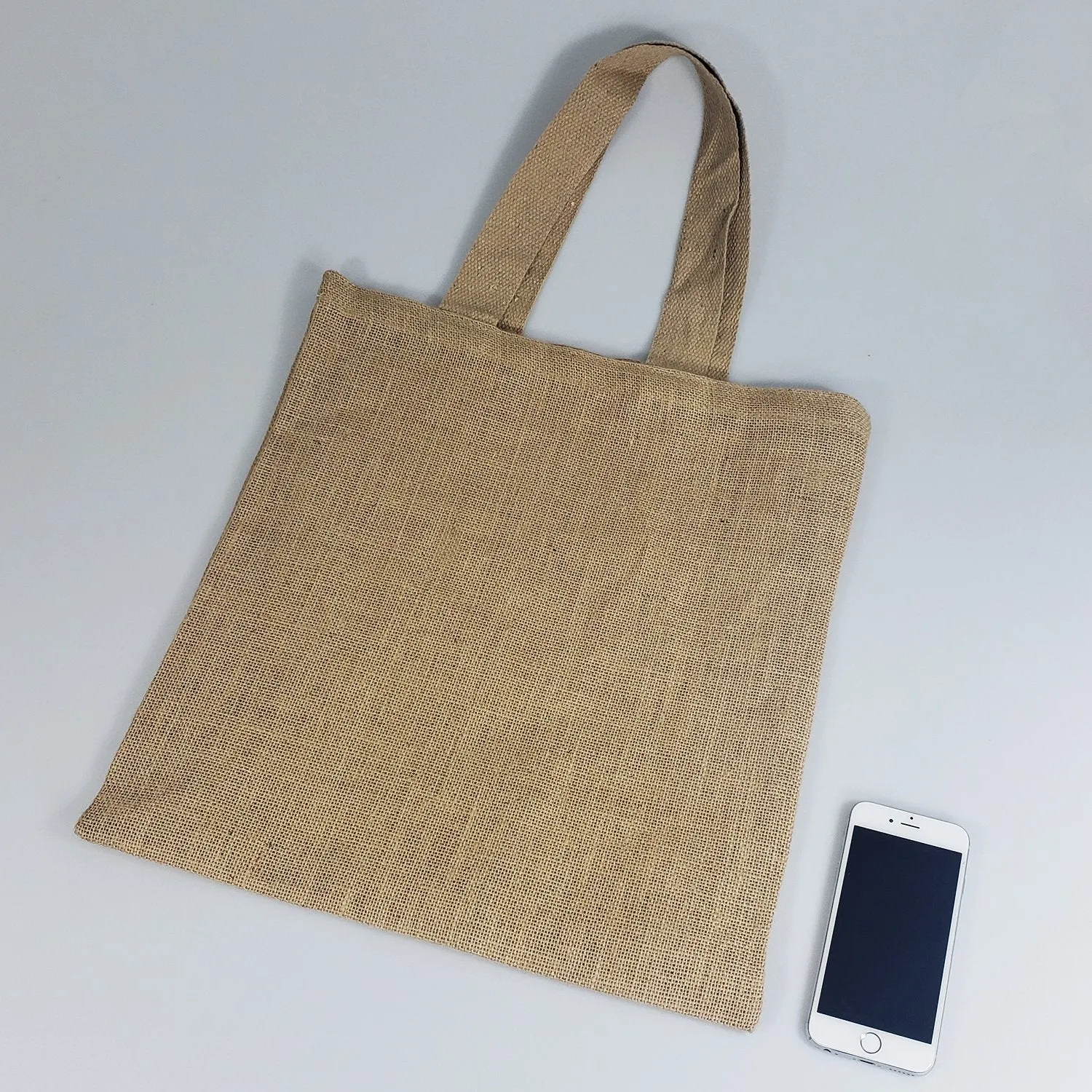 12 ct Wholesale Burlap Bags - Promotional Jute Tote Bags - Pack of 12