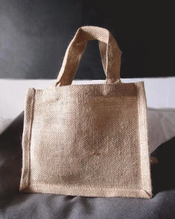 150 ct Small Burlap Party Favor Bags / Jute Gift Tote Bags - By Case