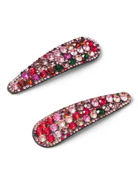 2-Piece Jeweled Barrette Set