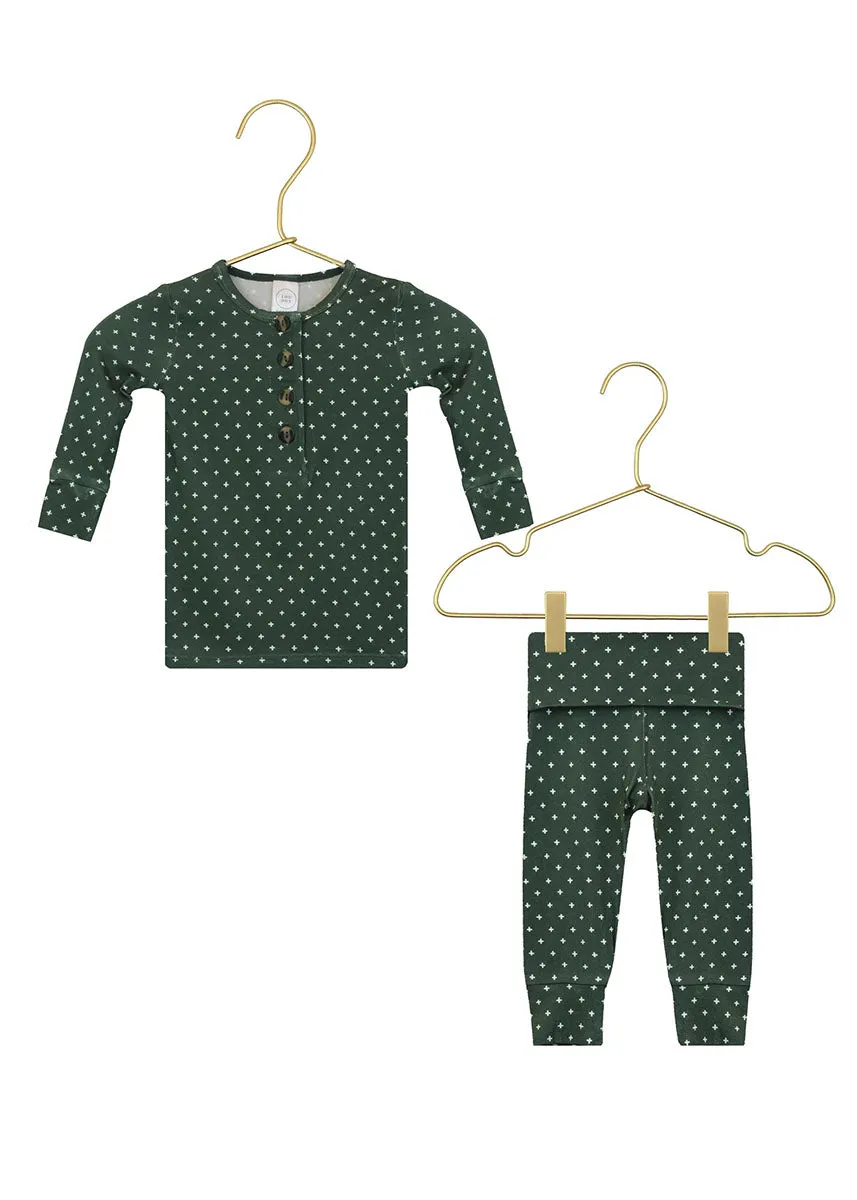 2-Piece Pajama Set - Green Plus