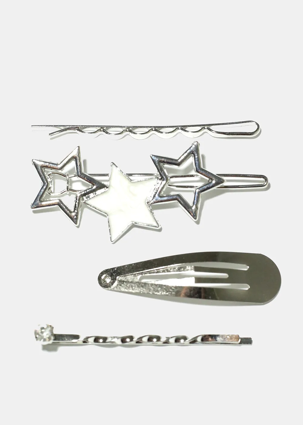 4 Piece Star Hair Clip Set