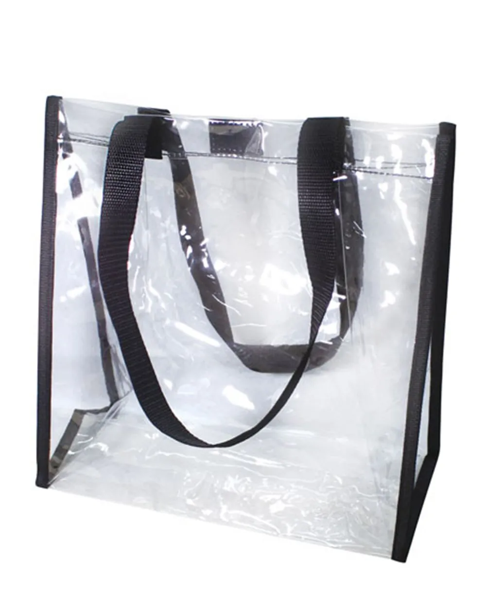 48 ct Clear Tote Bag for Stadium with Hook and Loop Closure - By Case