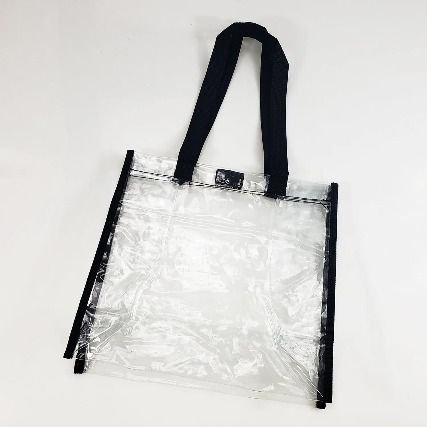 48 ct Clear Tote Bag for Stadium with Hook and Loop Closure - By Case