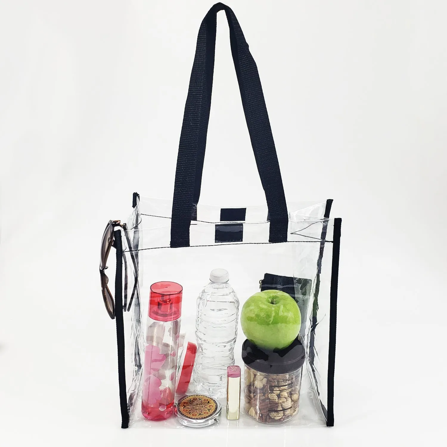 48 ct Clear Tote Bag for Stadium with Hook and Loop Closure - By Case