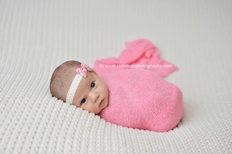 Bubblegum Pink Stretch Knit Baby Wrap