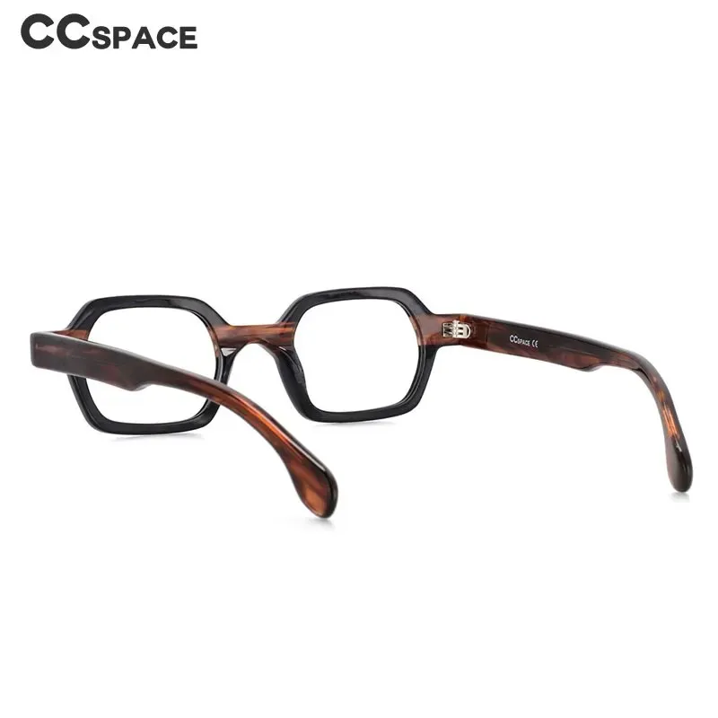 CCspace Unisex Full Rim Square Acetate Reading Glasses R49804