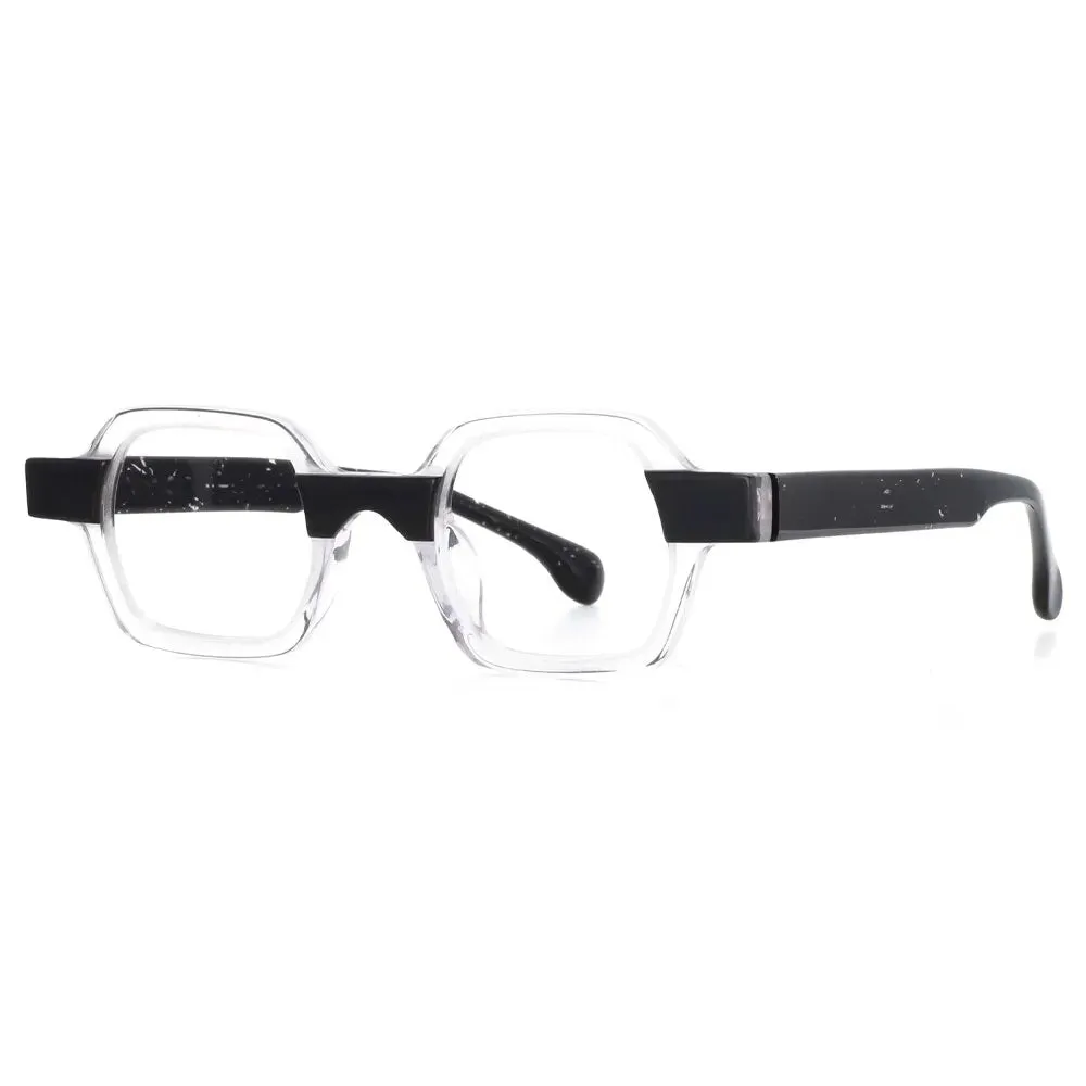 CCspace Unisex Full Rim Square Acetate Reading Glasses R49804