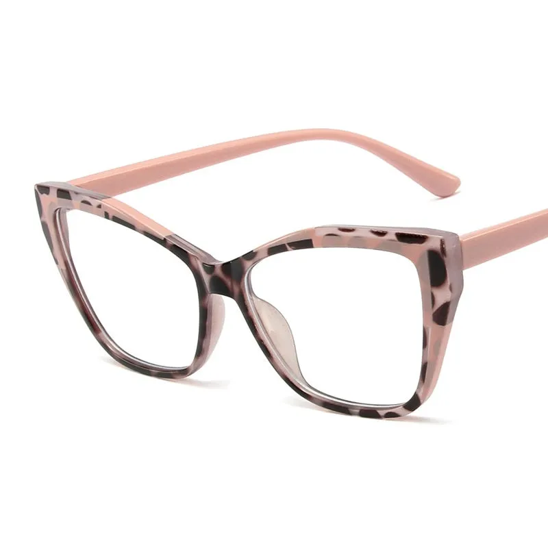 CCspace Women's Full Rim Cat Eye Tr 90 Titanium Reading Glasses R55485