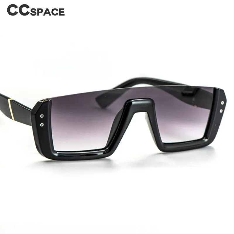 CCspace Women's Semi Rim One Goggle Lens Resin Frame Sunglasses 51013