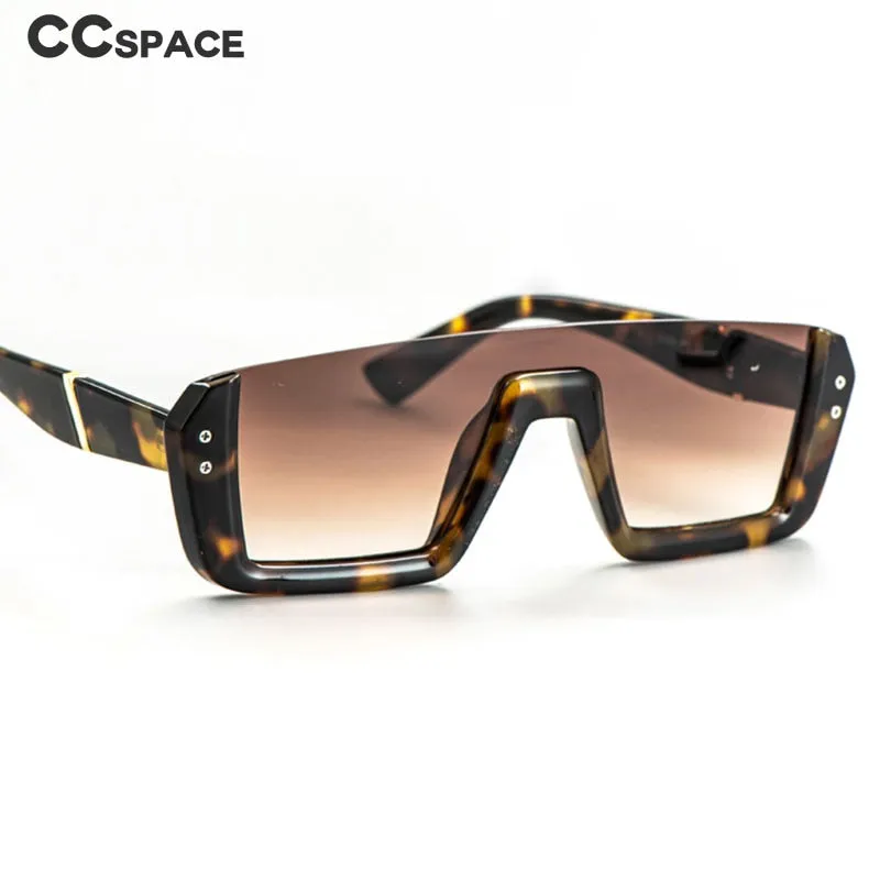 CCspace Women's Semi Rim One Goggle Lens Resin Frame Sunglasses 51013