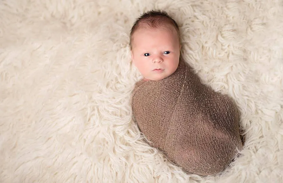 Chocolate Brown Stretch Knit Baby Wrap