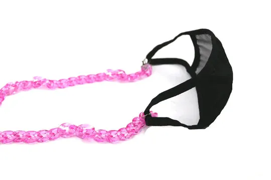 Colorful Big Chain Eyewear Holder with Clip for Mask