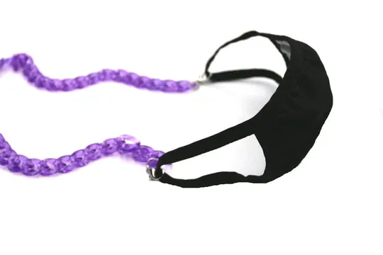 Colorful Big Chain Eyewear Holder with Clip for Mask