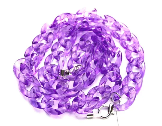 Colorful Big Chain Eyewear Holder with Clip for Mask