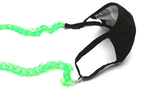 Colorful Big Chain Eyewear Holder with Clip for Mask