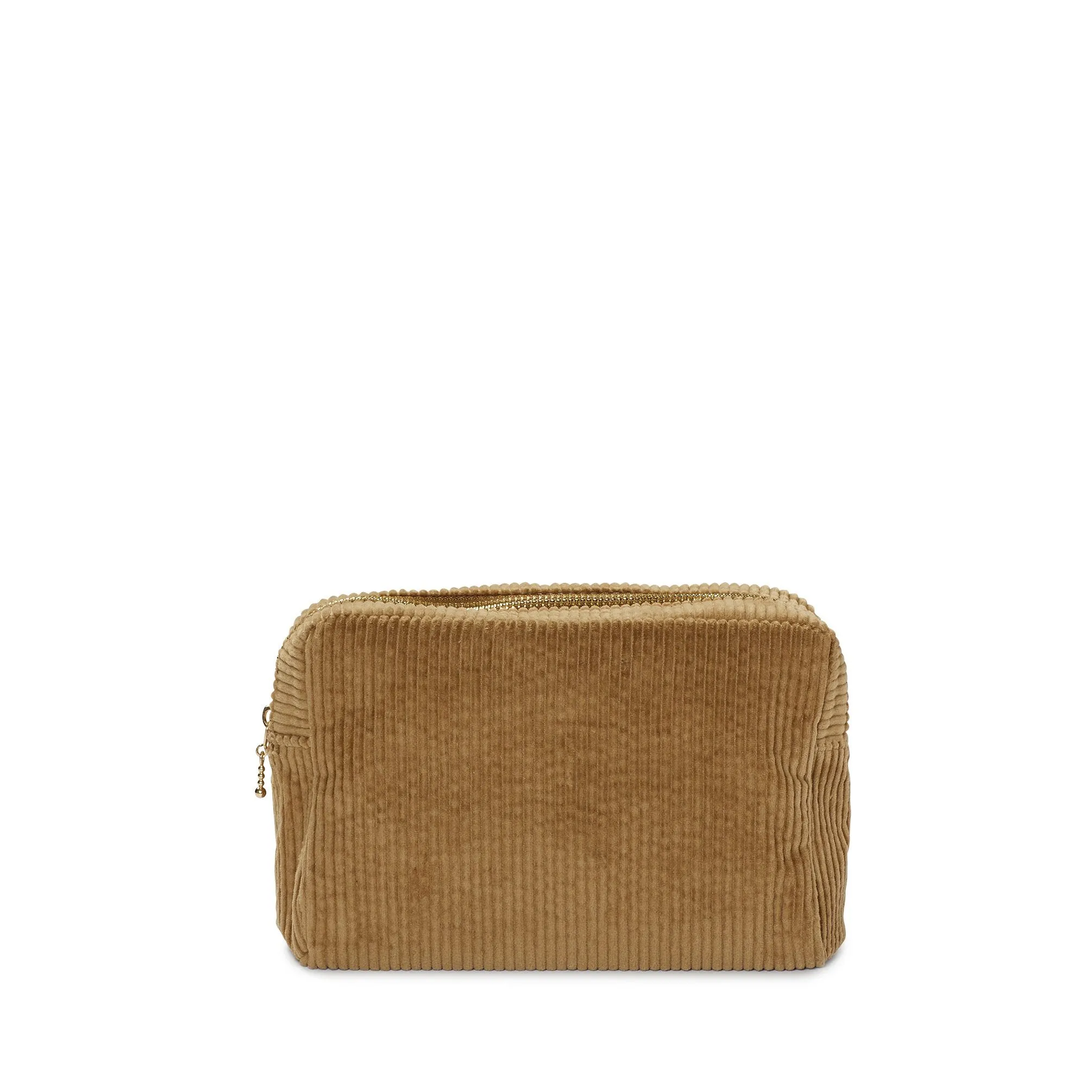 corduroy small pouch, desert sand