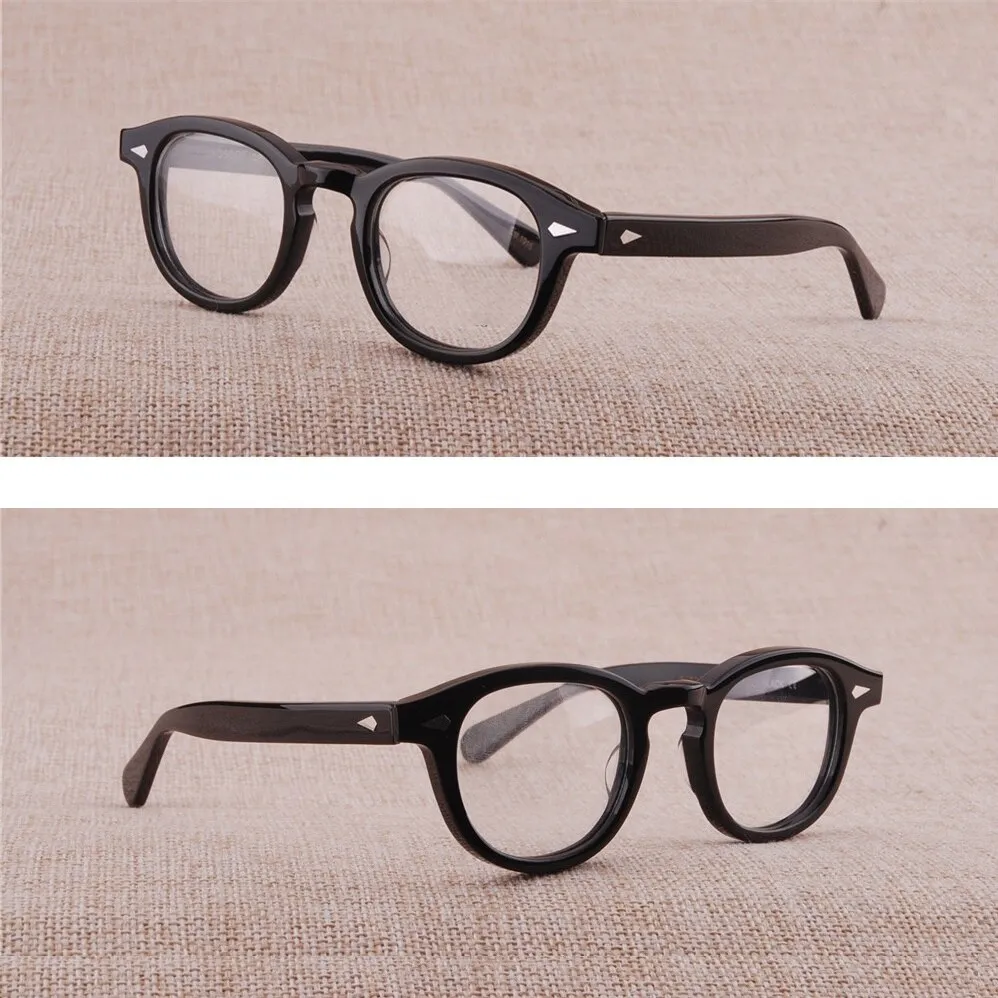 Cubojue Unisex Full Rim Square Acetate Myopic Reading Glasses Tortoise 3844