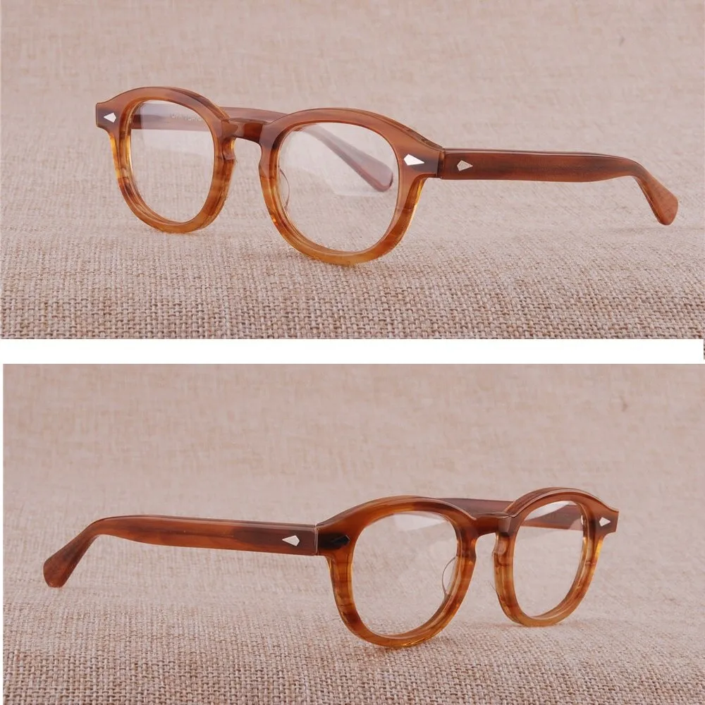 Cubojue Unisex Full Rim Square Acetate Myopic Reading Glasses Tortoise 3844