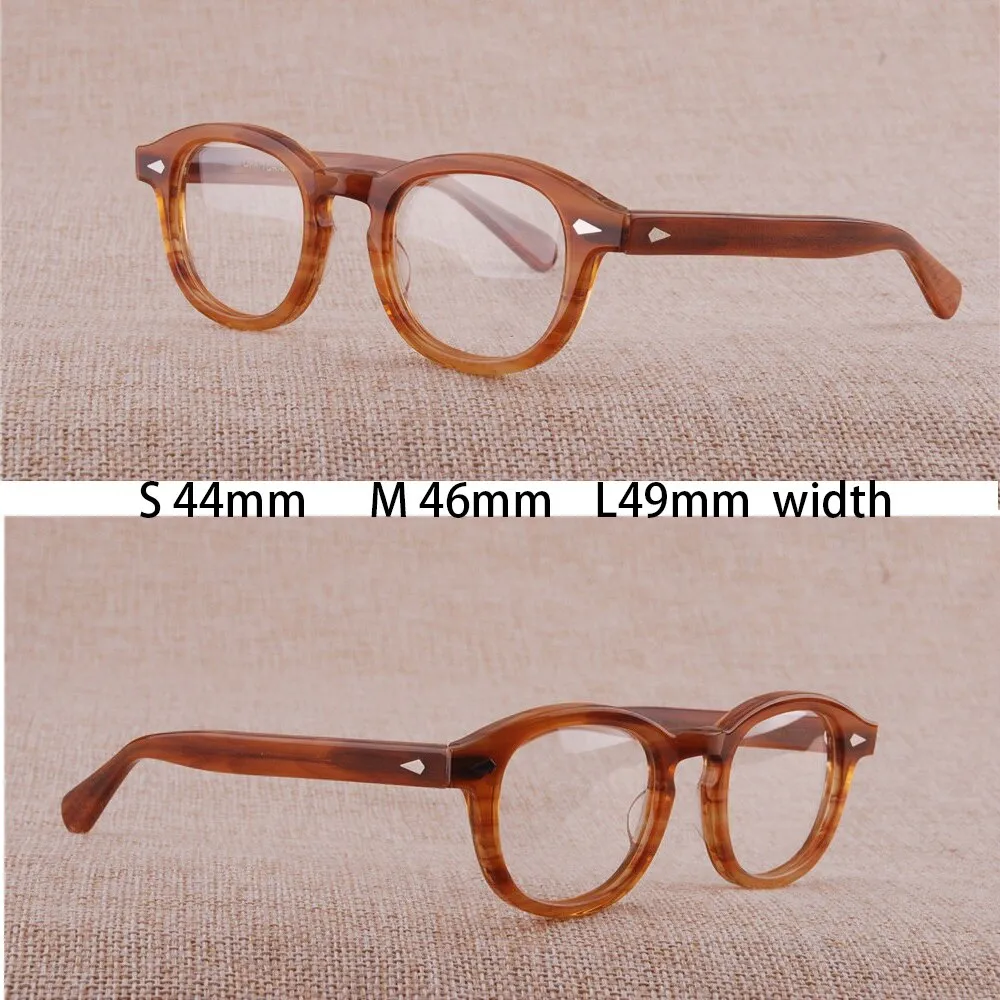 Cubojue Unisex Full Rim Square Acetate Myopic Reading Glasses Tortoise 3844