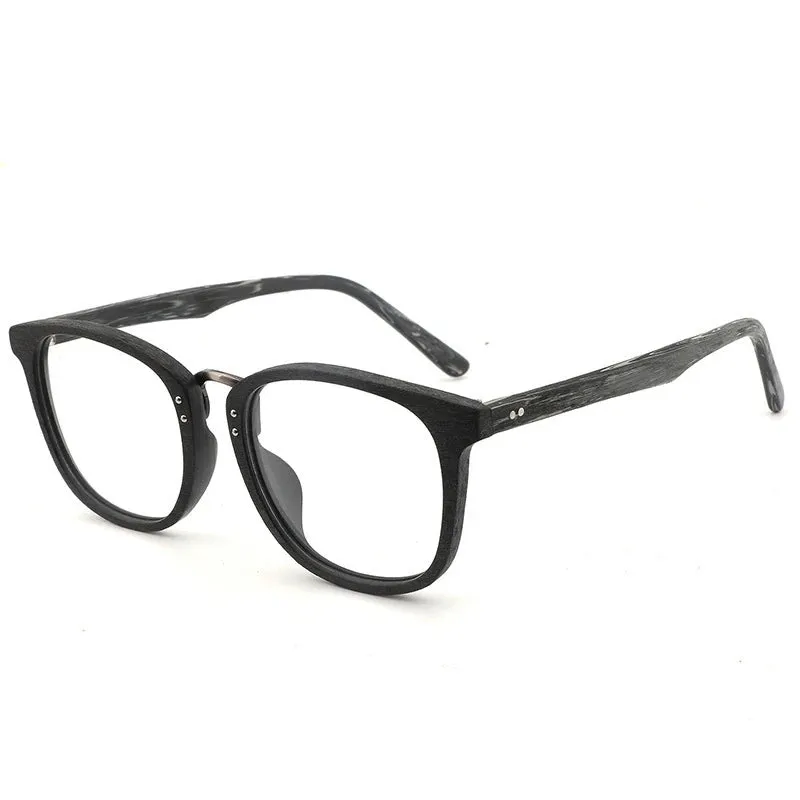 Cubojue Unisex Full Rim Square Acetate Reading Glasses 50021