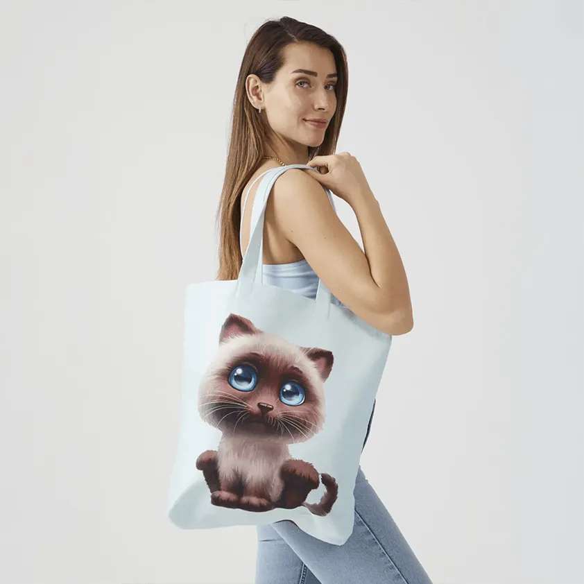 Cute Kitten Tote Bags