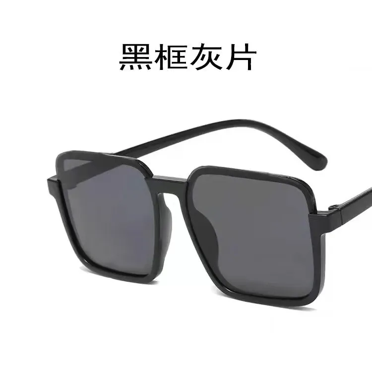 Design Brand Women's Half Frame Sun Summer Fashion Trend New Eyewear Square Sunglasses