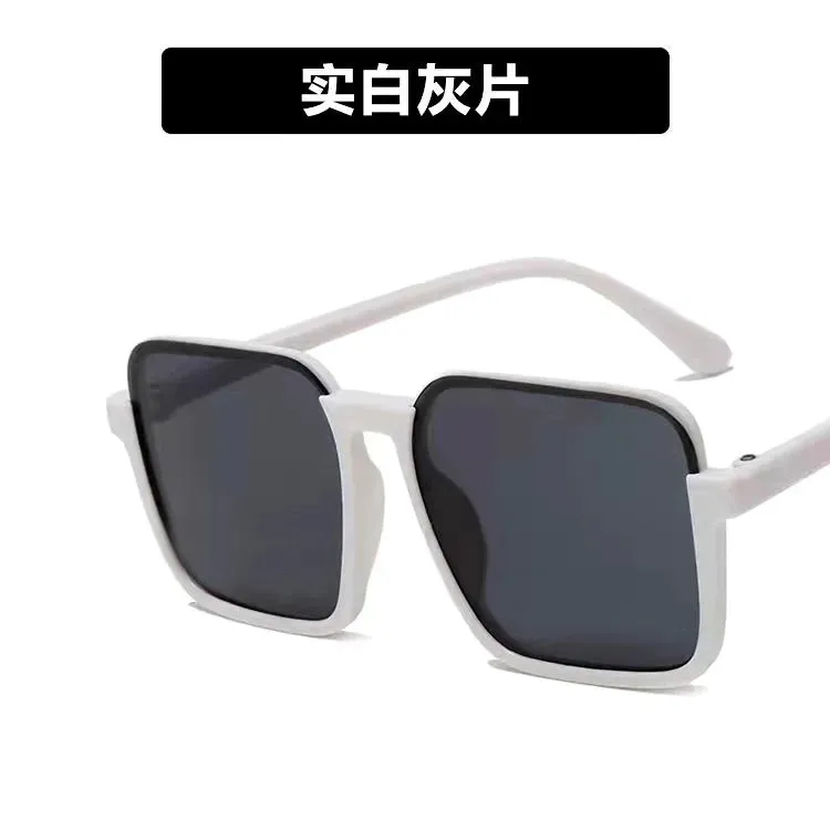 Design Brand Women's Half Frame Sun Summer Fashion Trend New Eyewear Square Sunglasses