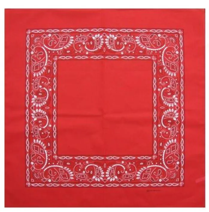 Easy-Print Open Center Paisley Cotton Bandana