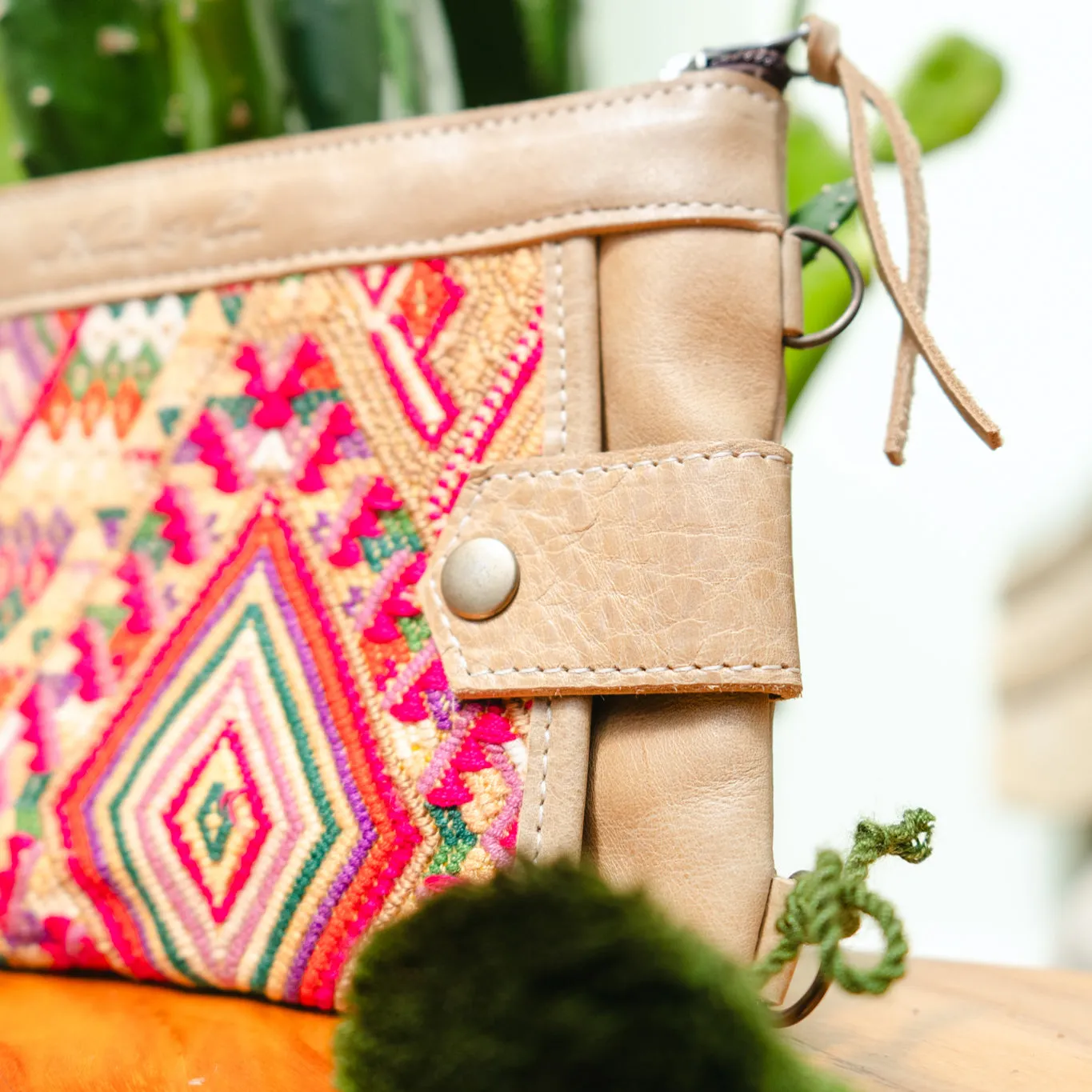 EVERYTHING CLUTCH - OOAK HUIPIL - CAMEL - NO. 13145