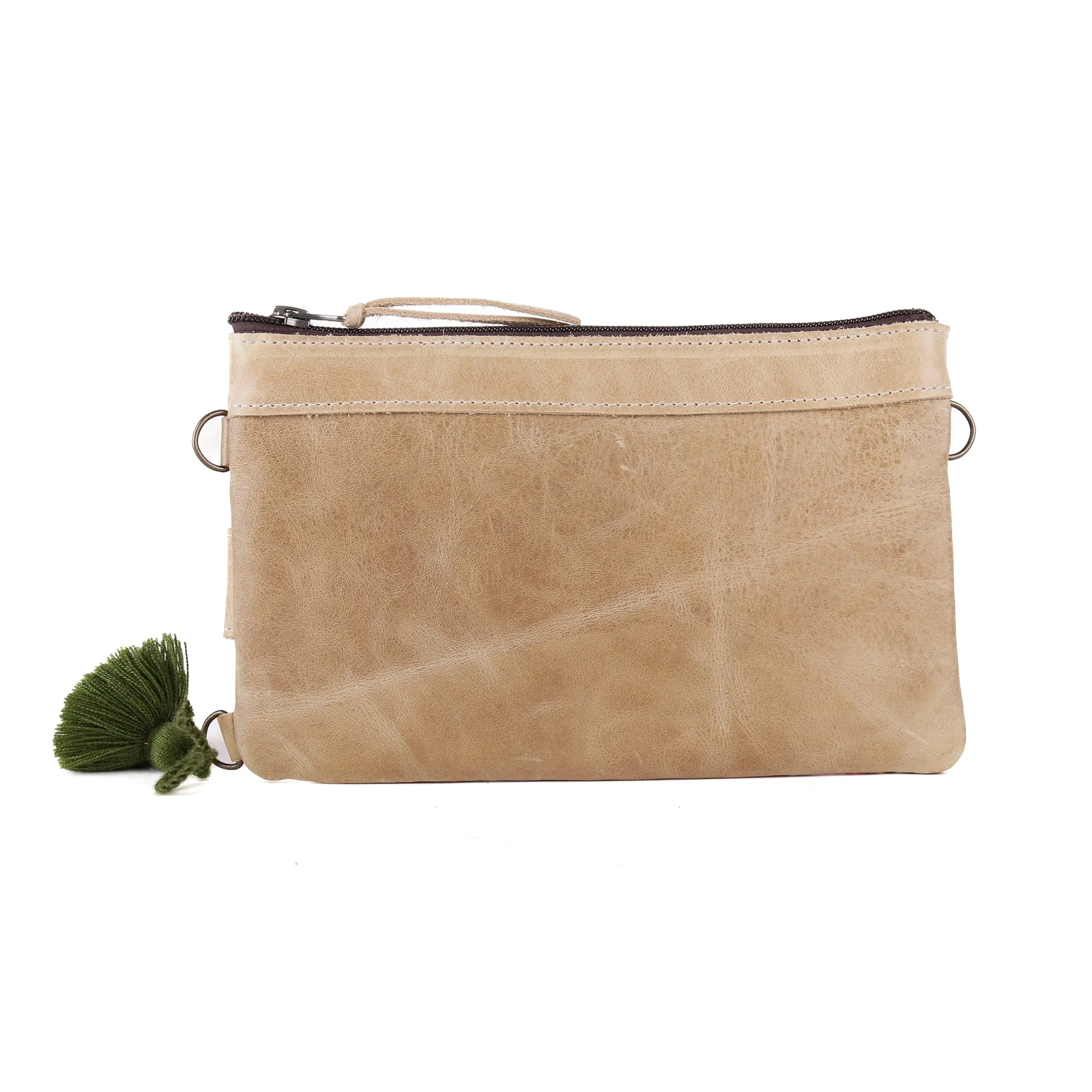 EVERYTHING CLUTCH - OOAK HUIPIL - CAMEL - NO. 13145