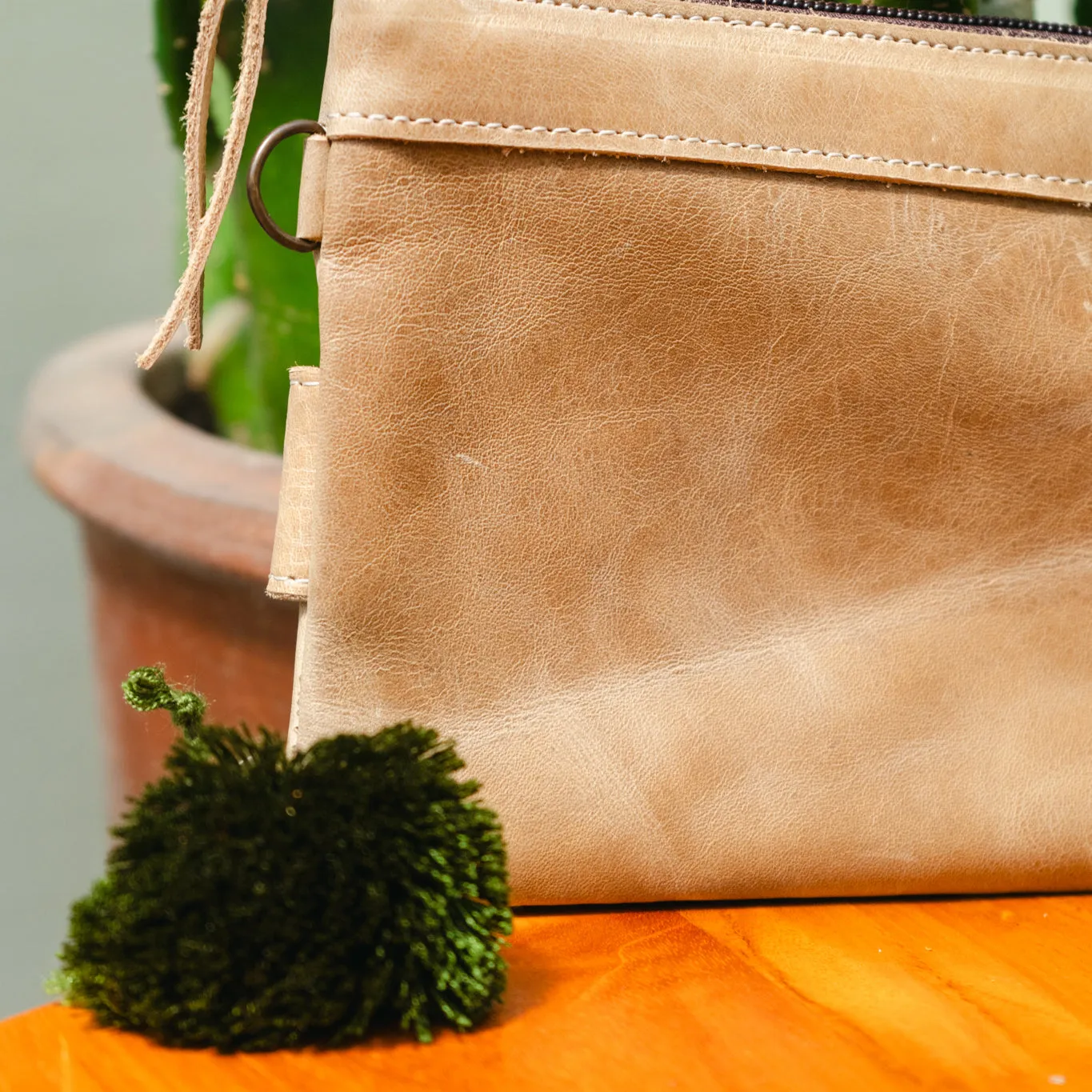 EVERYTHING CLUTCH - OOAK HUIPIL - CAMEL - NO. 13145