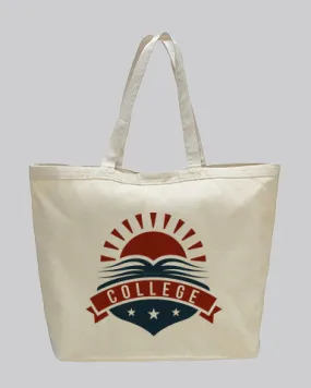 Extra-Large Heavy Canvas Tote Bags Customized - Personalized Tote Bags With Your Logo - TG212