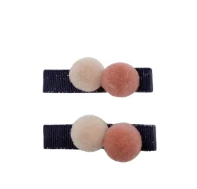 Five / Eleven Hairclip Pom Pom H Dark Rose Pink