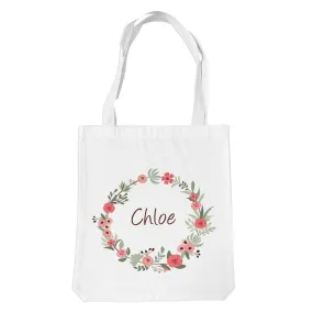 Flower Wreath Premium Tote Bag (Temporarily Out of Stock)