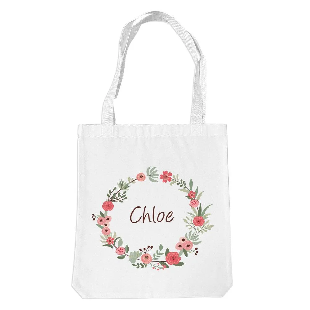 Flower Wreath Premium Tote Bag (Temporarily Out of Stock)