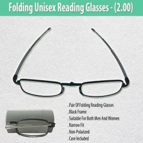 Folding Unisex Reading Glasses (2.00)