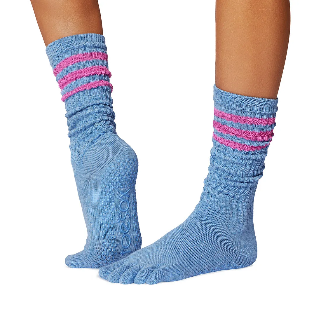 Full Toe Slouch Grip Socks