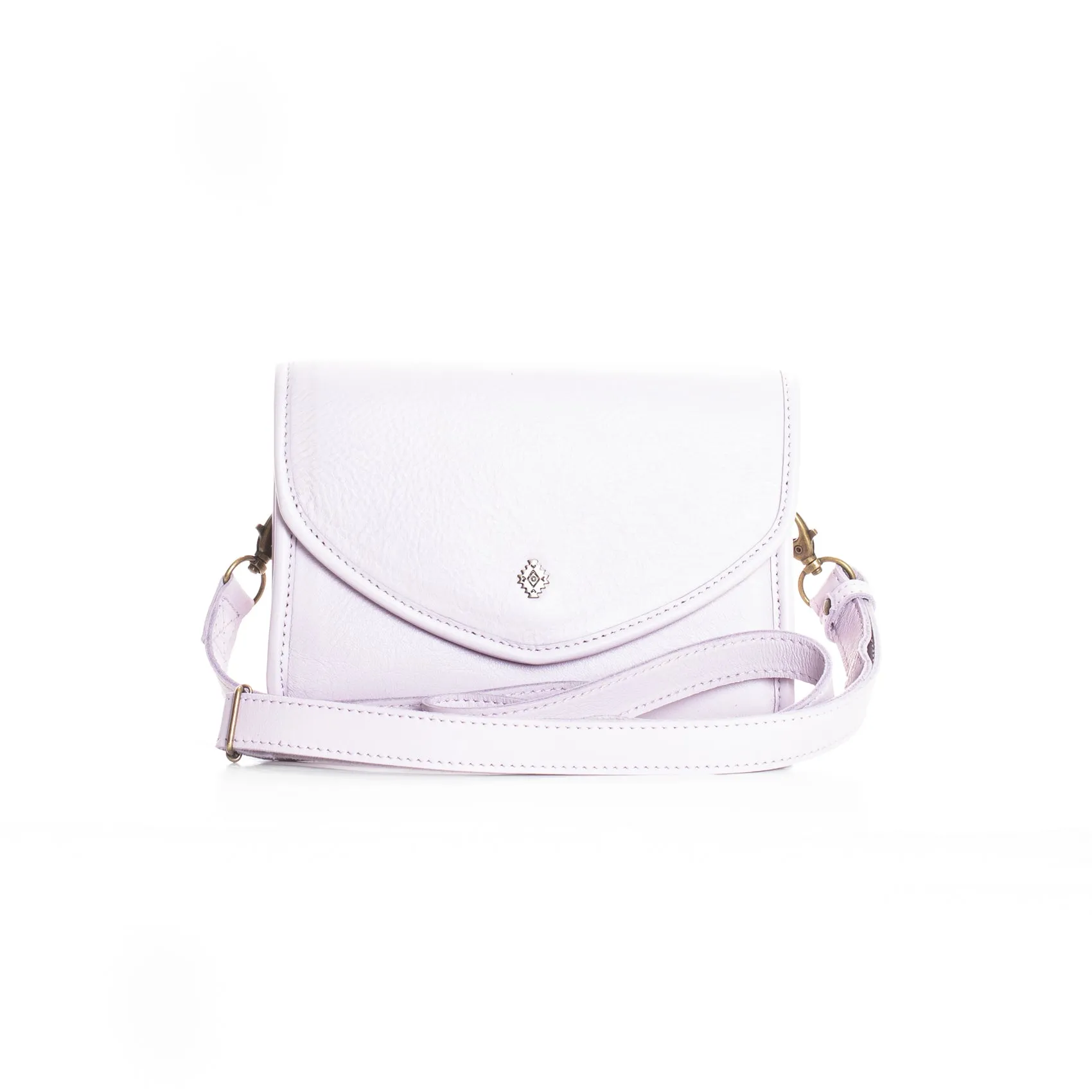 FULLMHOUSE X NENA & CO COLLABORATION - TESORO CROSS BODY BAG - FULL LEATHER COLLECTION - LAVENDER