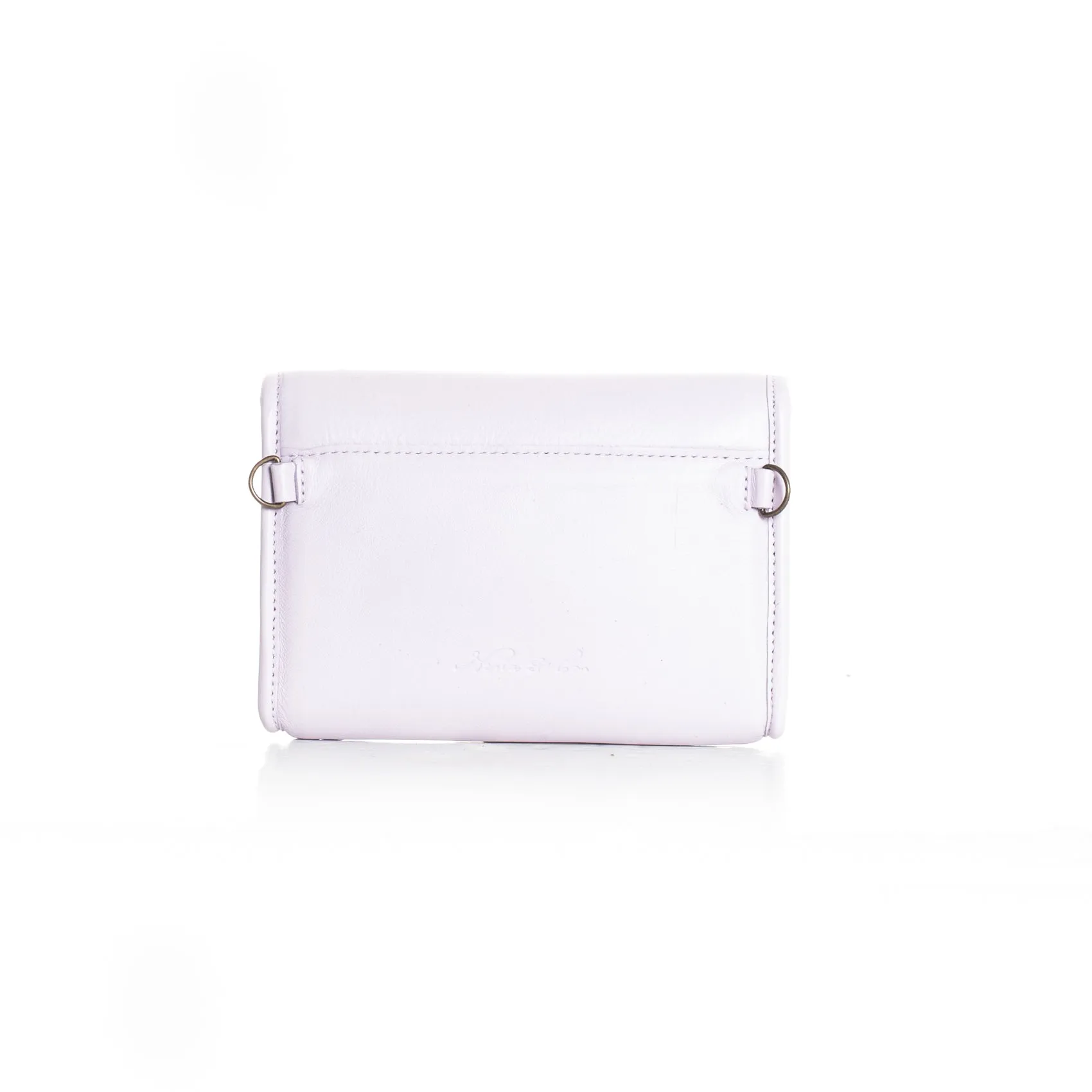 FULLMHOUSE X NENA & CO COLLABORATION - TESORO CROSS BODY BAG - FULL LEATHER COLLECTION - LAVENDER