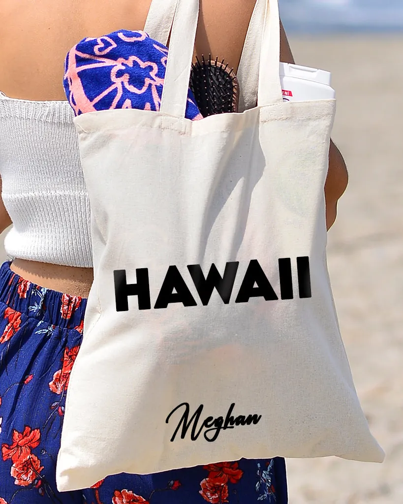 Hawaii Tote Bag - State Tote Bags