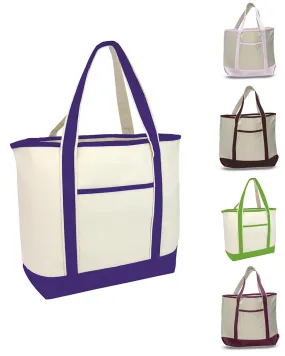 Jumbo Size Heavy Canvas Deluxe Tote Bag - Alternative Colors