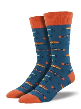 Just Fishin' Mens Crew Socks