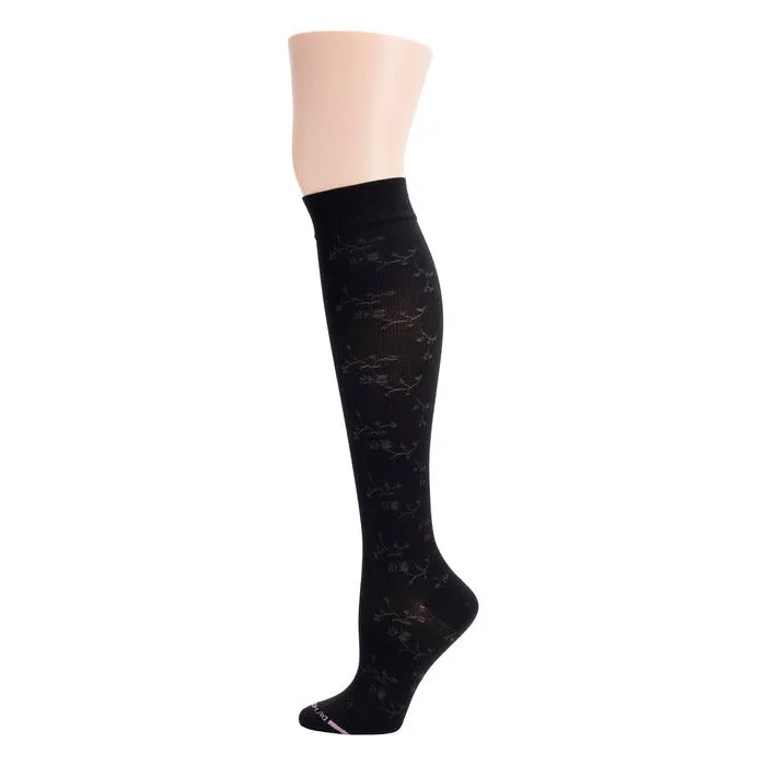 Knee High Compression Socks | Solid Microfiber | Women's (1 Pair)