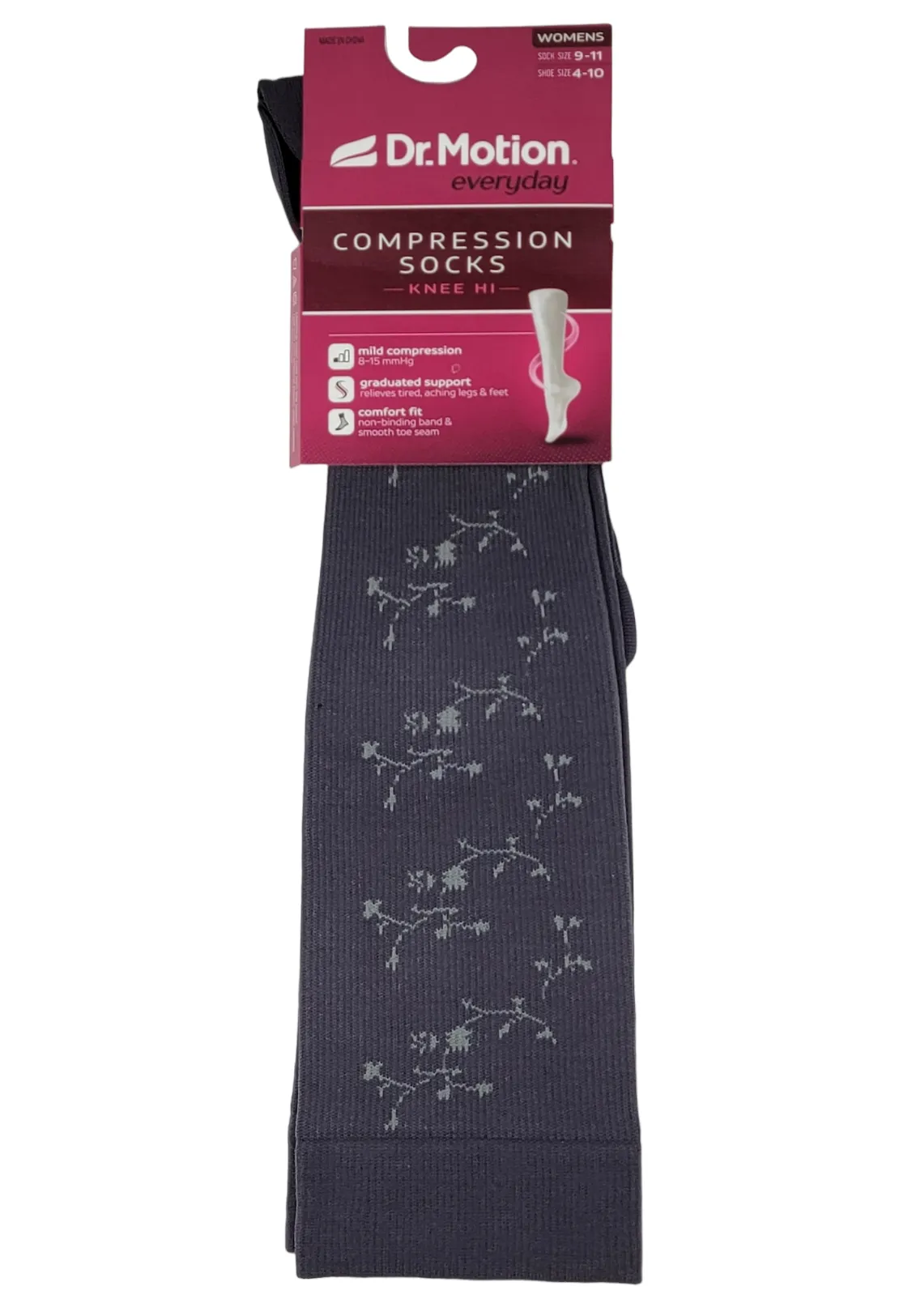 Knee High Compression Socks | Solid Microfiber | Women's (1 Pair)