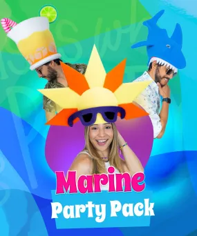 Marine Party Pack (20 Hats & 20 Headbands)