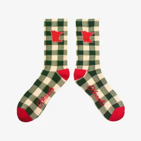 Plaid Perfection Minnesota Men's & Women's Crew Socks