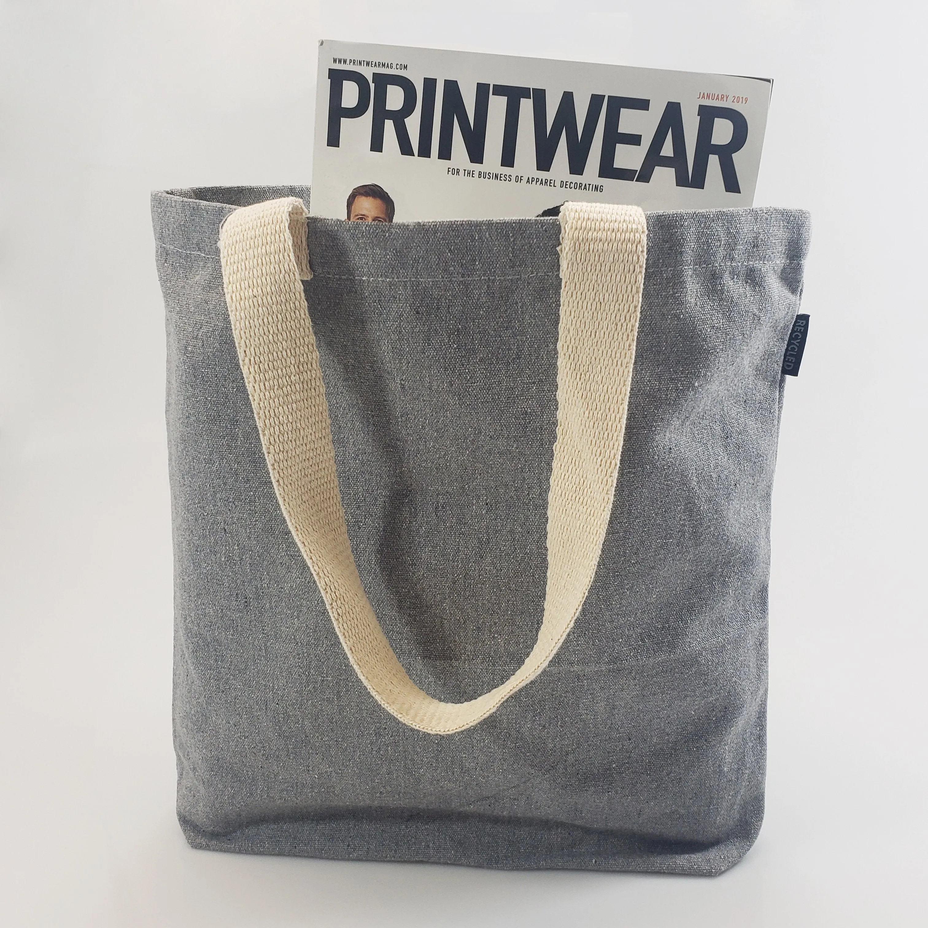 Recycled Canvas Tote Bag With Bottom Gusset - RC870